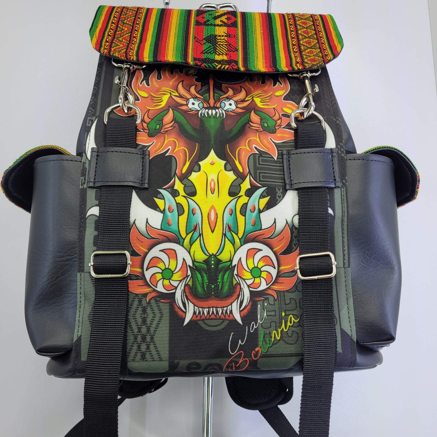 Combo Mochila y riñonera (diablada)