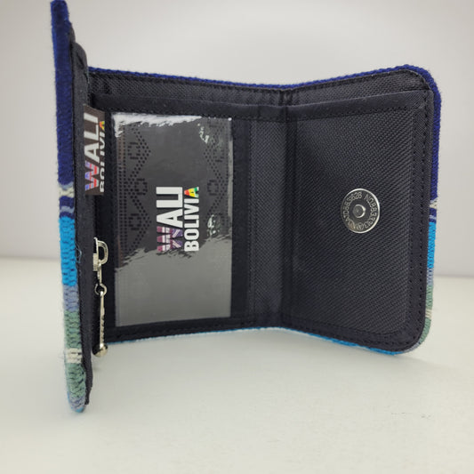 Billetera Triple (Celeste)