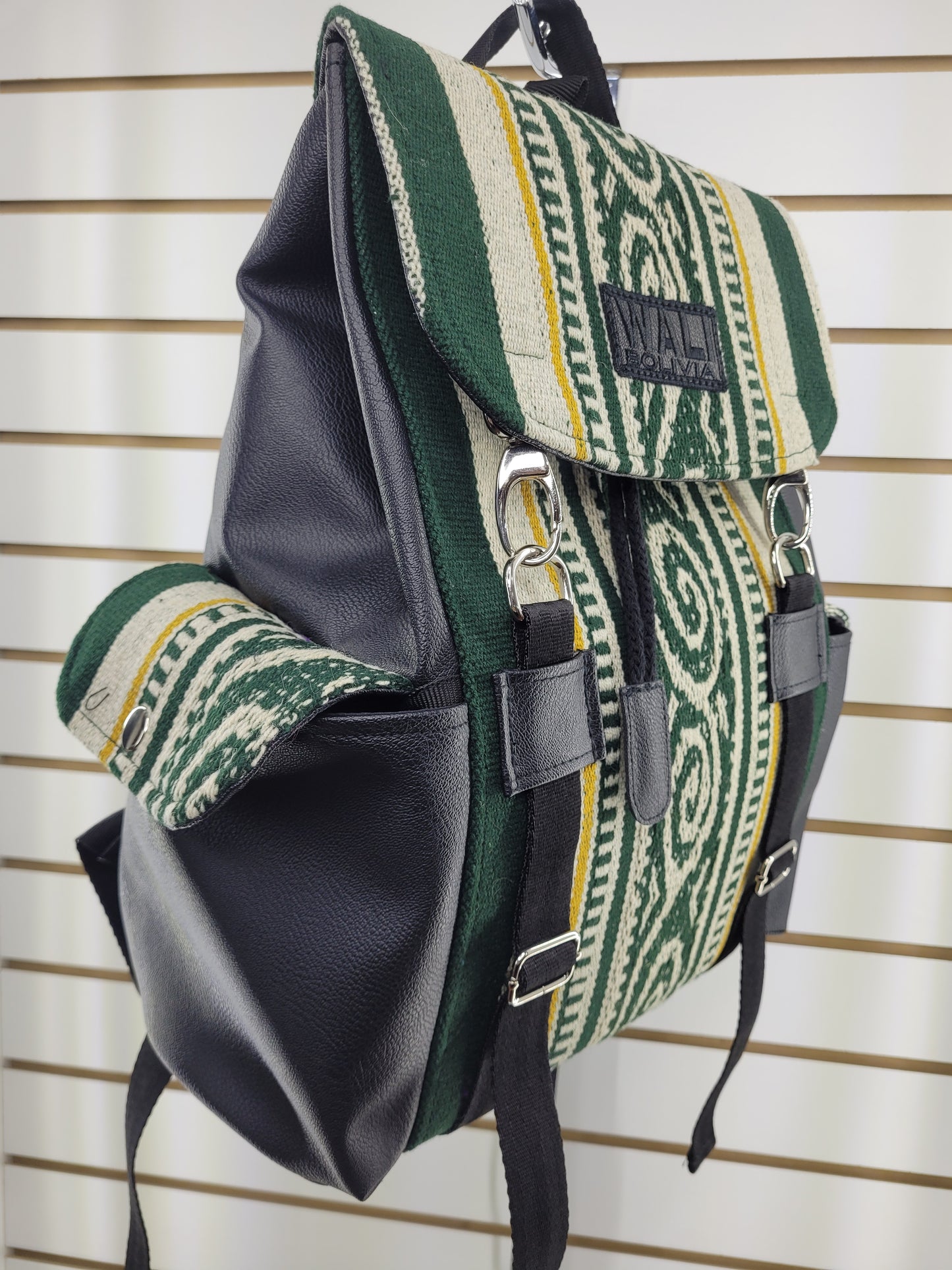Mochila Wali (verde con diseño)