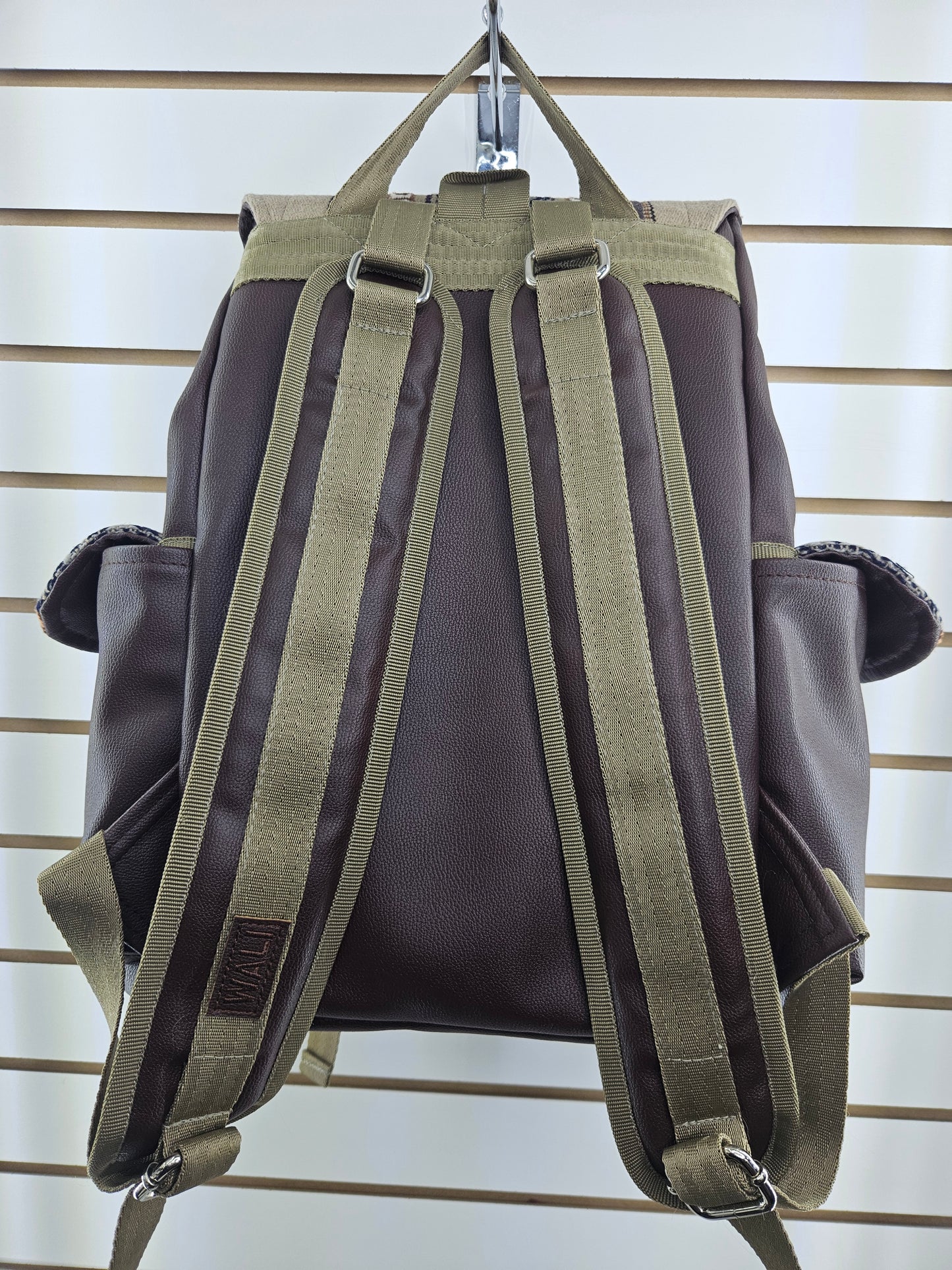 Mochila de aguayo (beige con diseño)