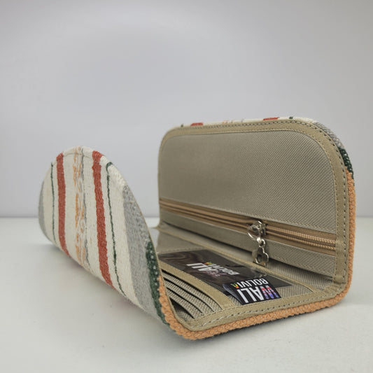 Billetera Chequera (crema)