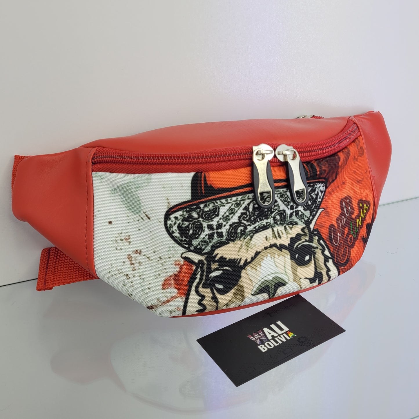 Combo Mochila y riñonera (roja)
