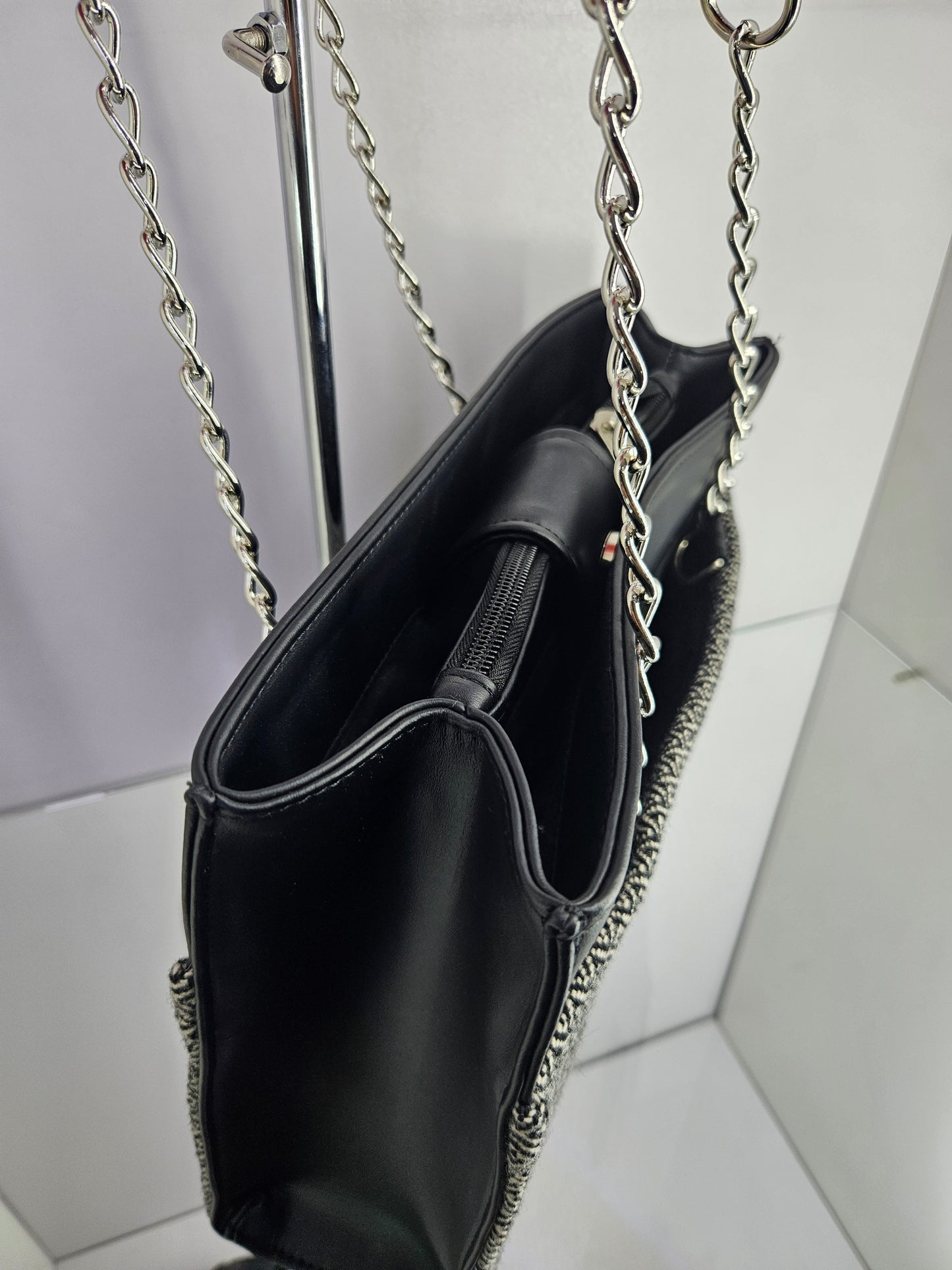 Cartera de cuero (Perdiz blanco)