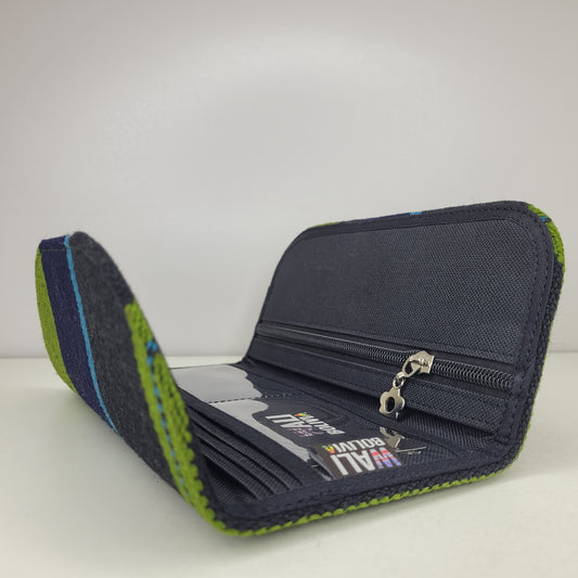 Billetera Chequera (azul y verde)