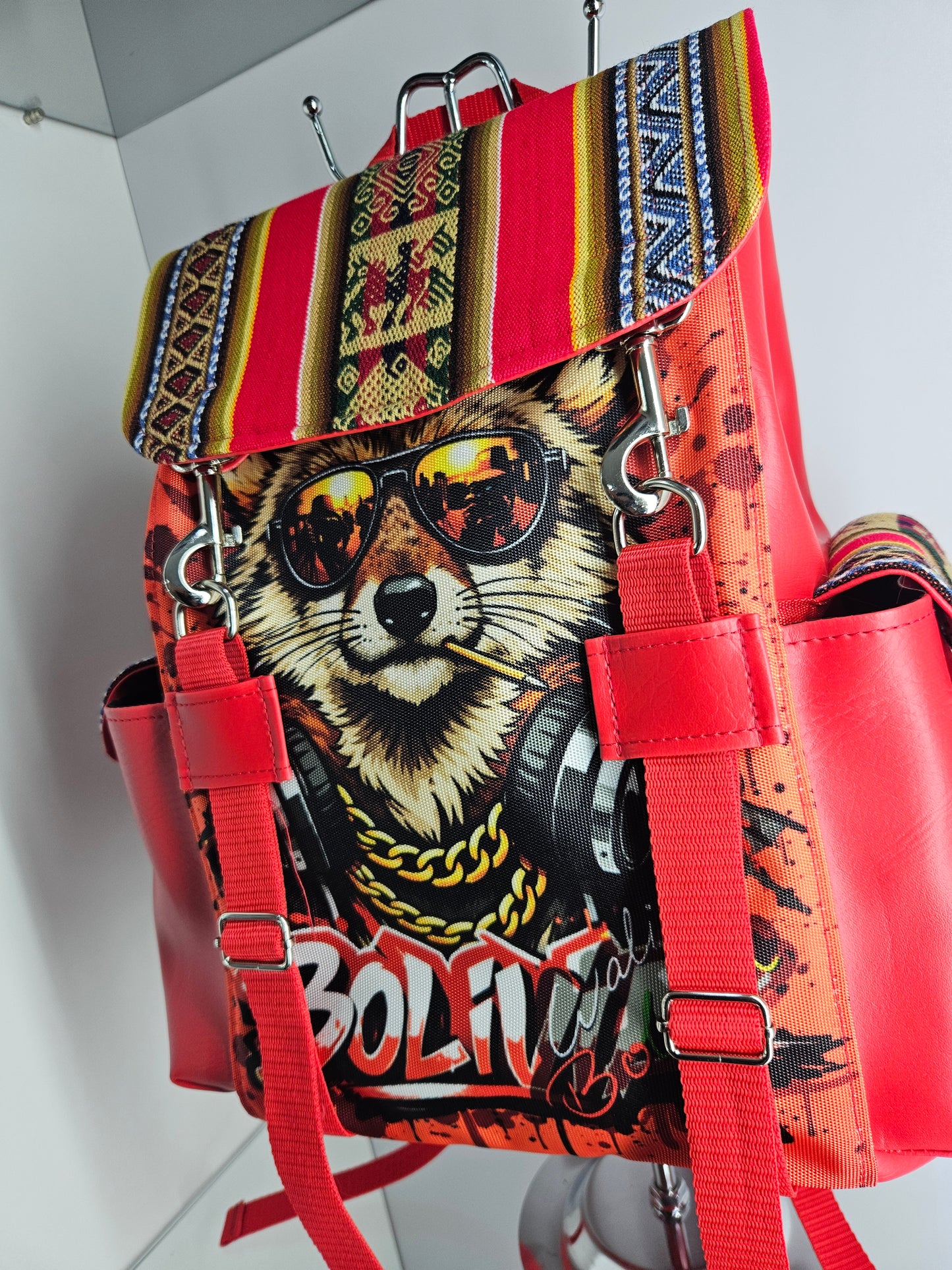Mochila urbana (Rojo Zorro)