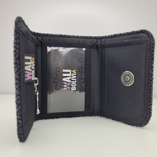 Billetera Perdiz Negro (Triple Unisex)