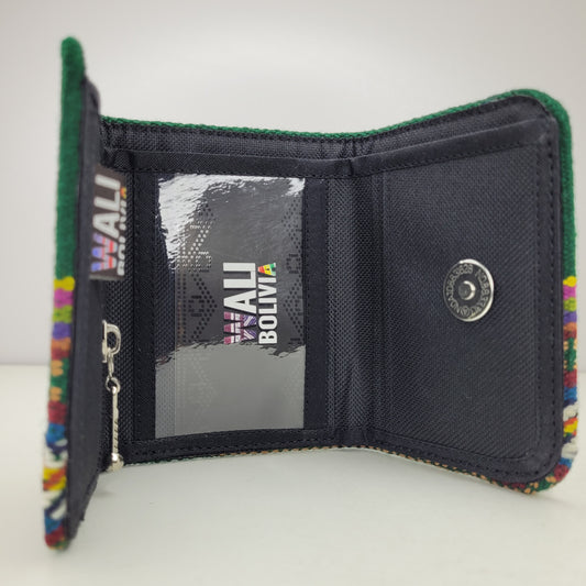 Billetera Triple (verde bandera)