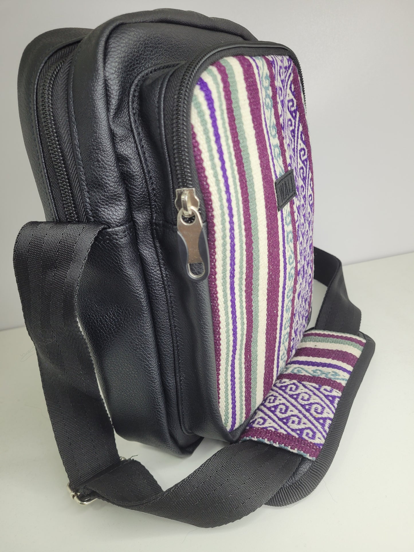 Morral grande aguayo Natural ( color wali)