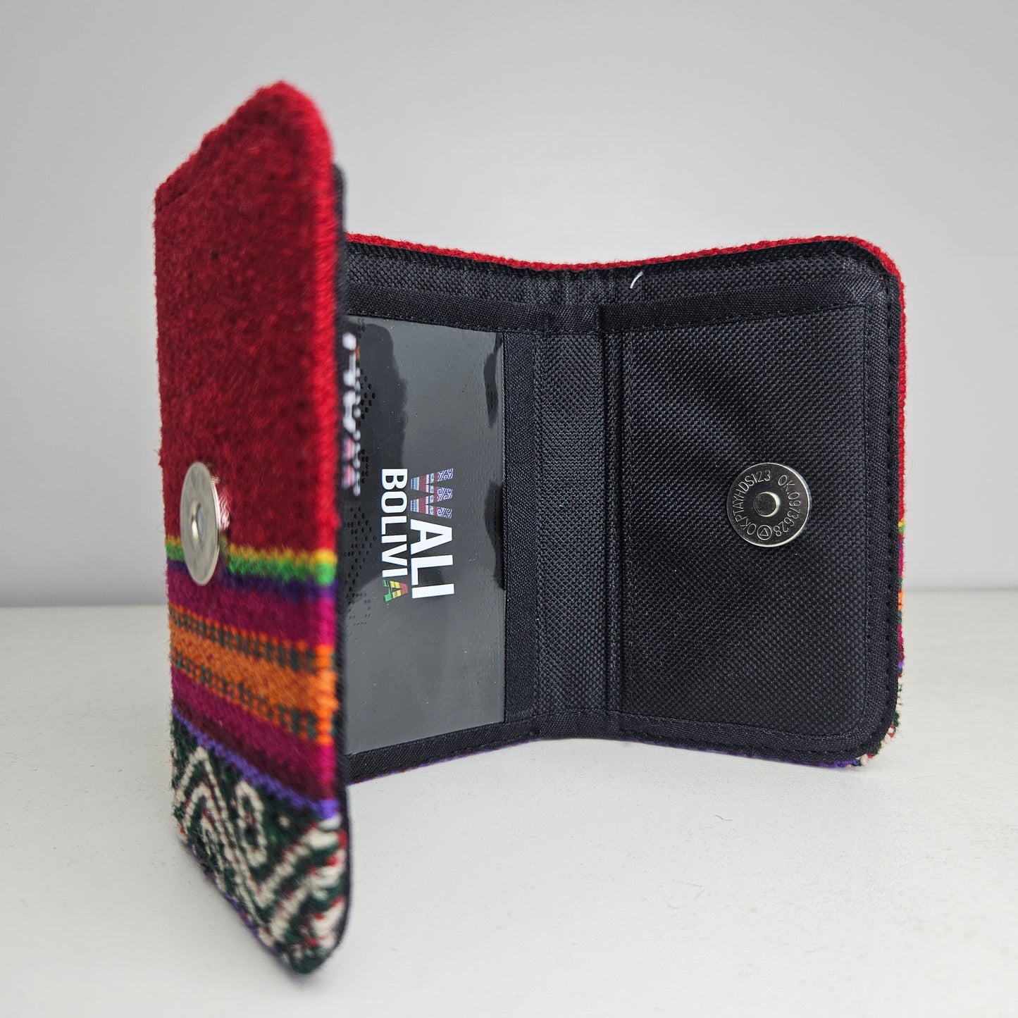 Billetera triple (rojo carmin)