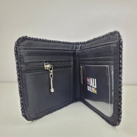 Billetera Perdiz Negro (Varon Doble)