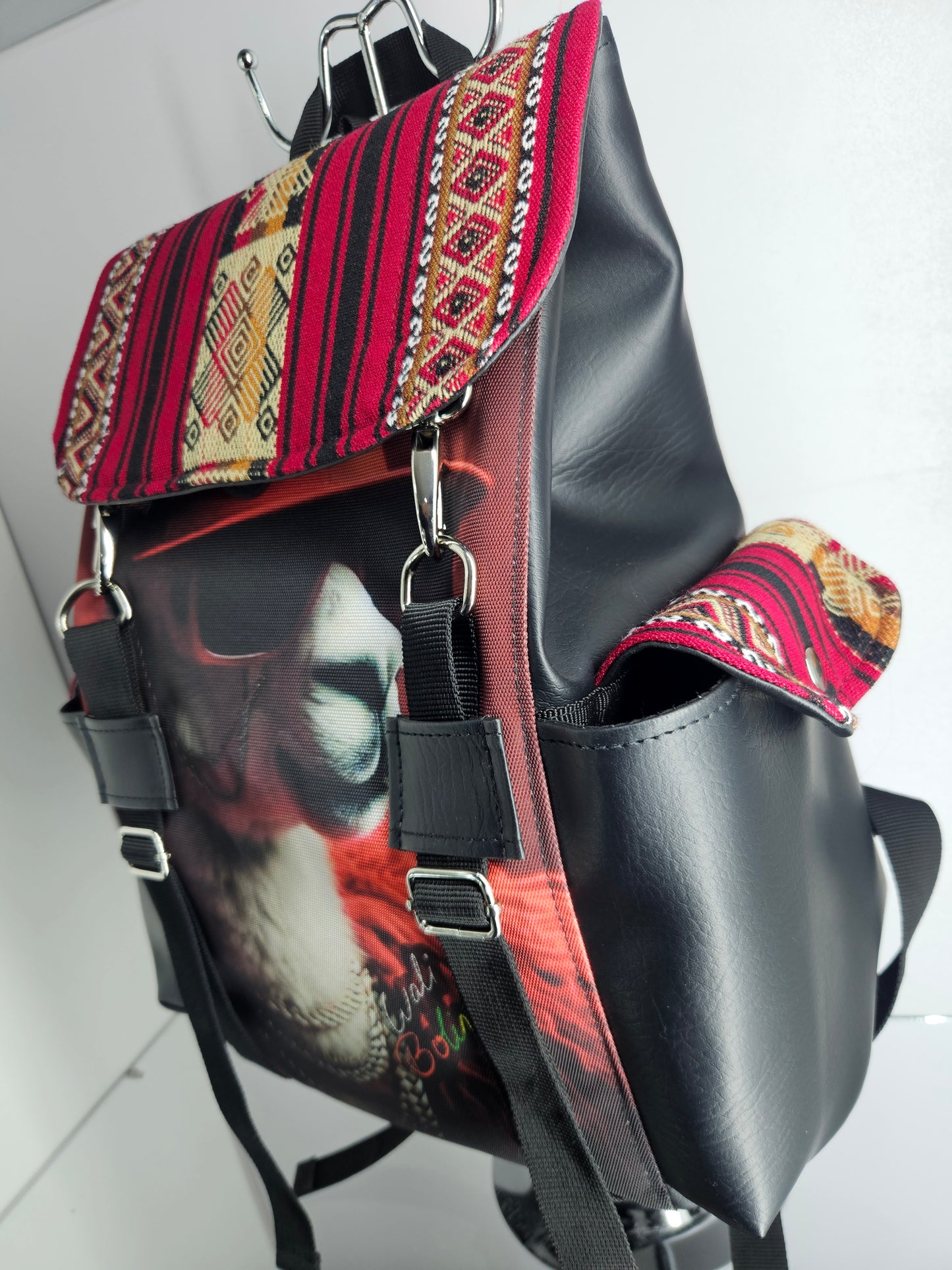 Mochila urbana (rojo llamita flow)