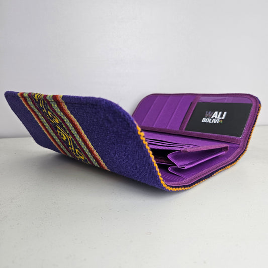 Billetera Portacelular (índigo diseño medio)