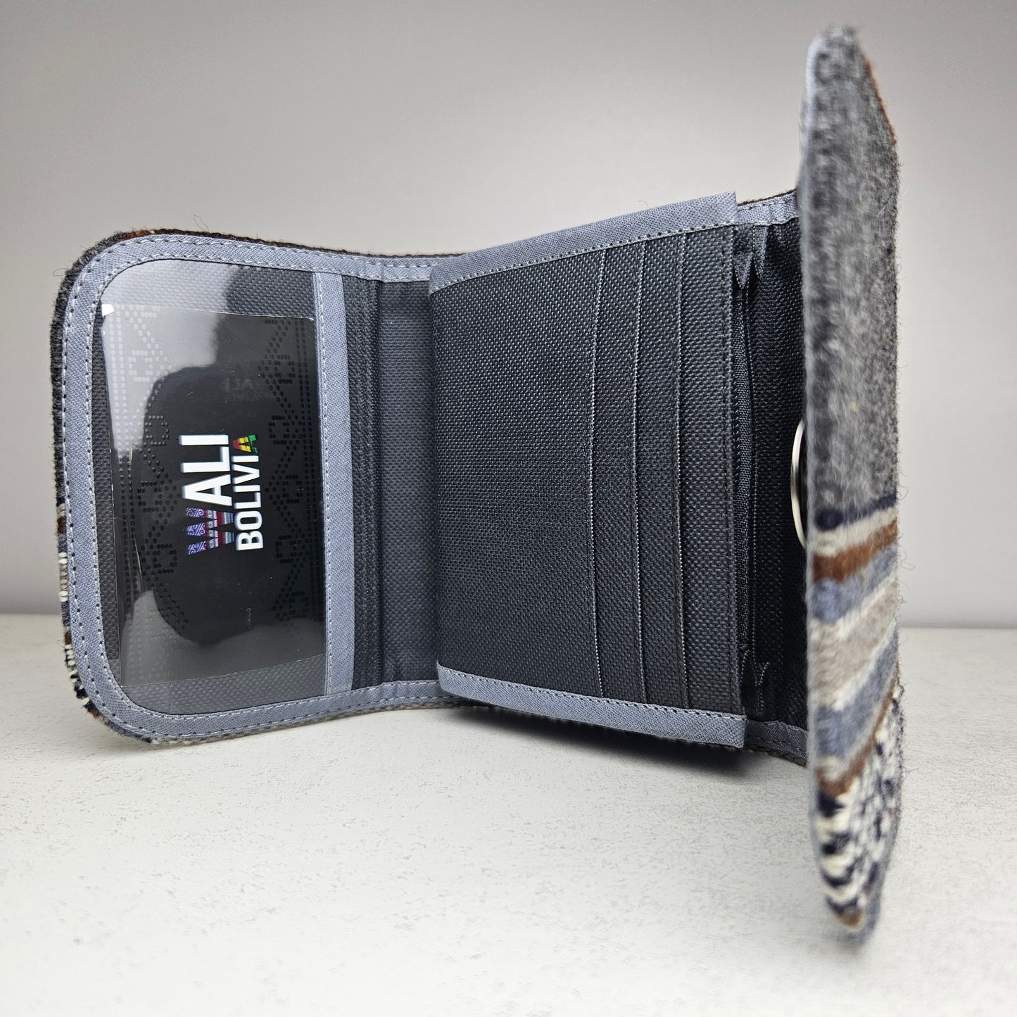 Billetera mini (gris lobo)