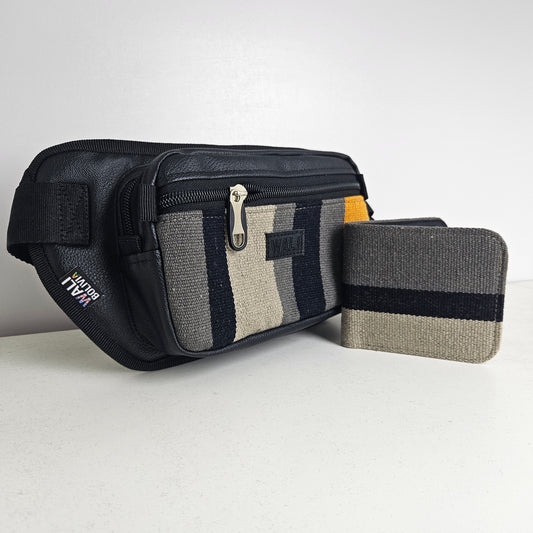 Combo riñonera y billetera doble