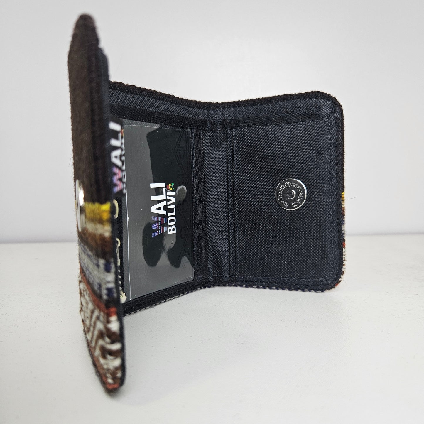 Billetera triple (cafe con franjas)