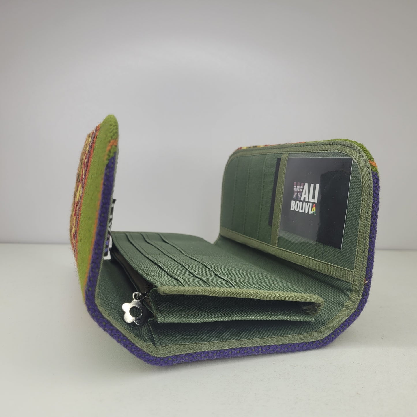Billetera Porta Celular (verde pacai)