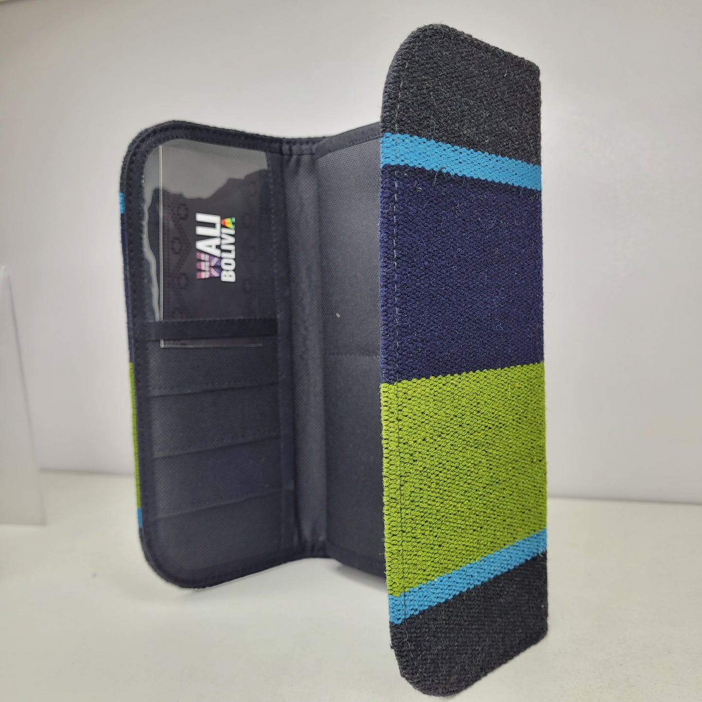Billetera Portacelular(Azul y Verde )