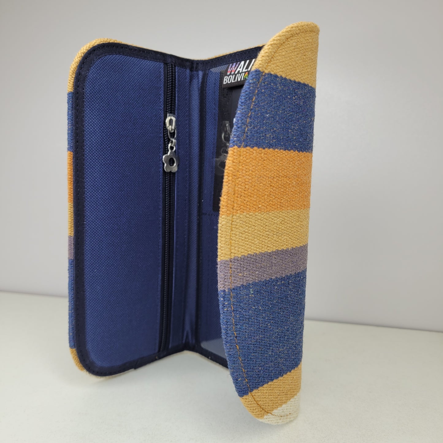 Billetera Chequera (azul crema 2 )