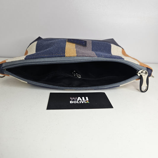 Cartera Mini (azul crema)