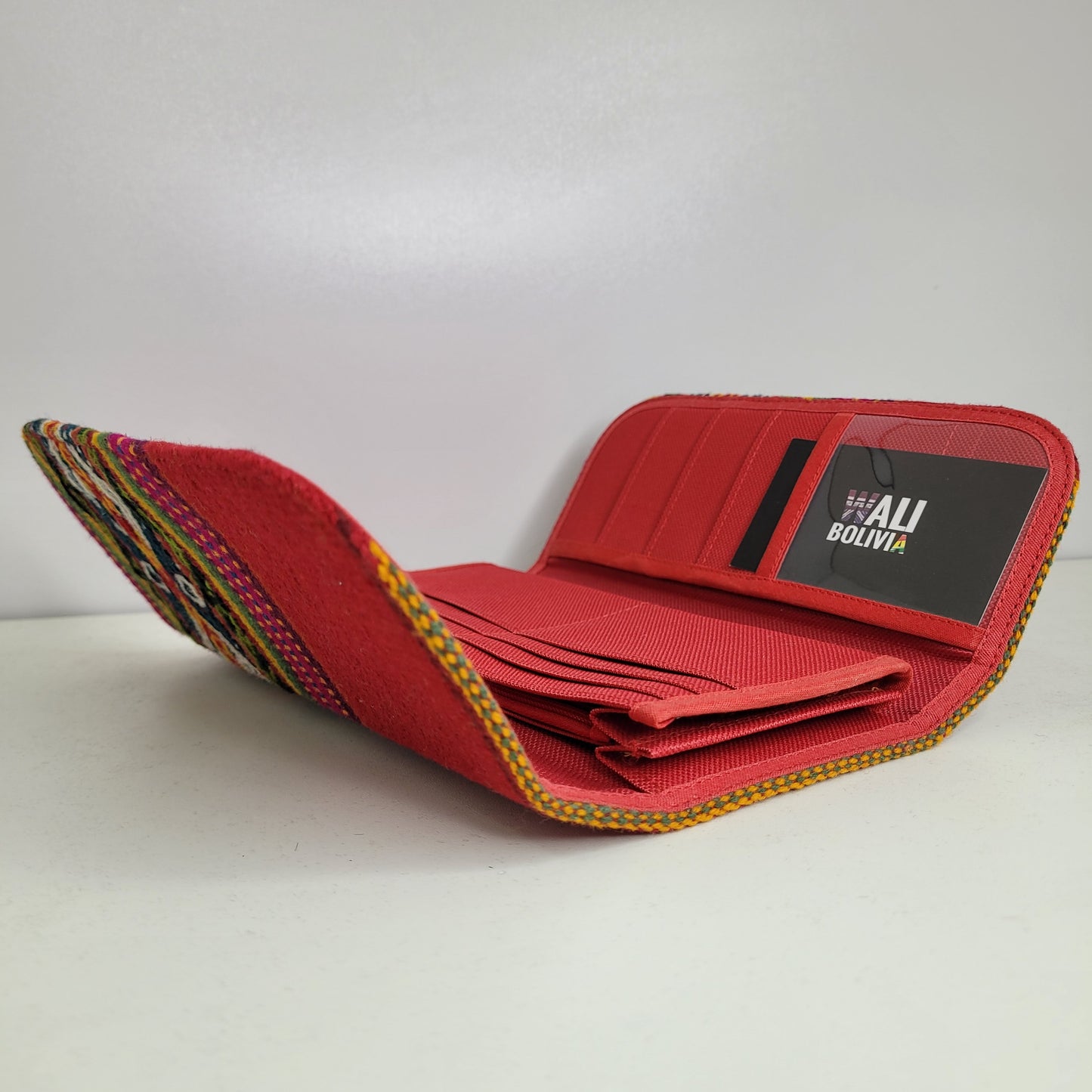 Billetera Portacelular (rojo con diseño)