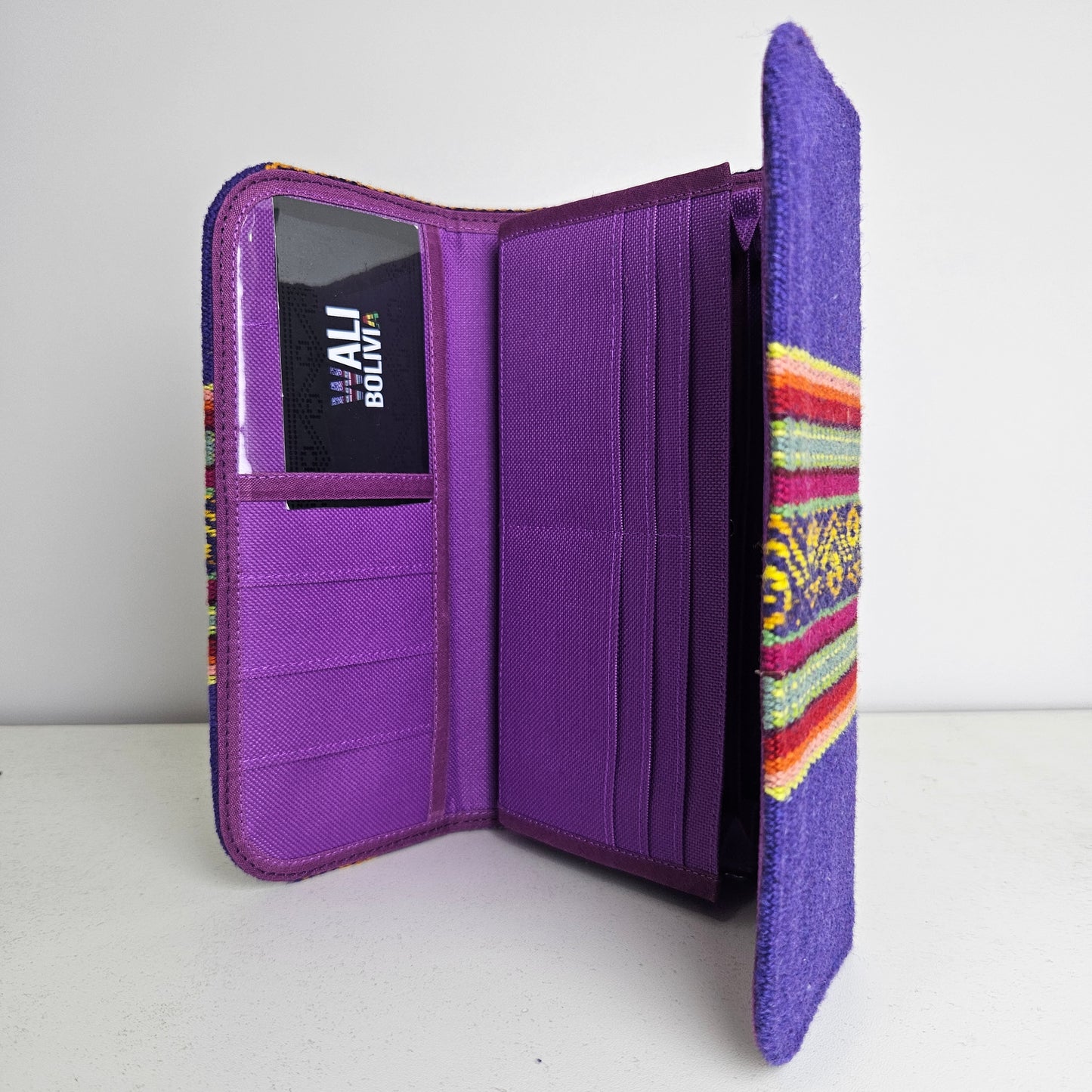 Billetera Portacelular (índigo diseño medio)