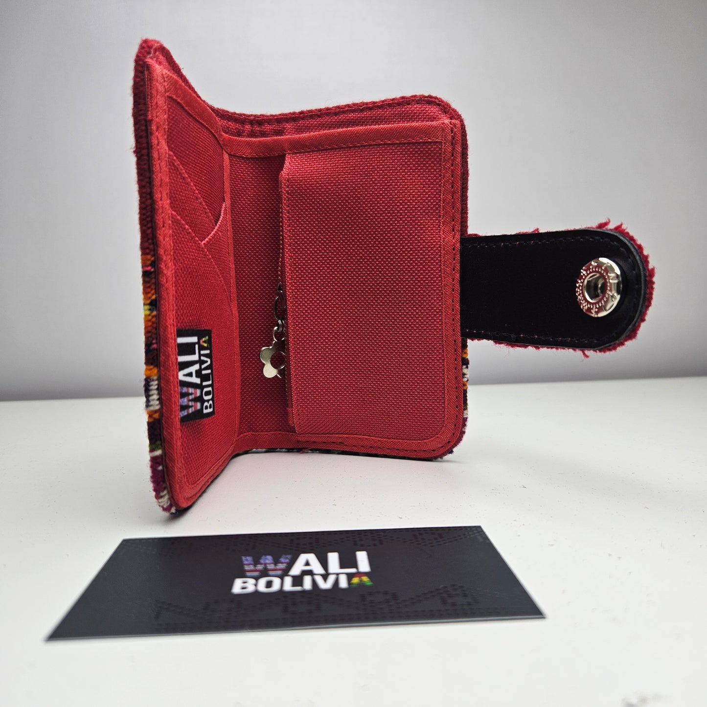 Billetera alaya (rojo carmin)