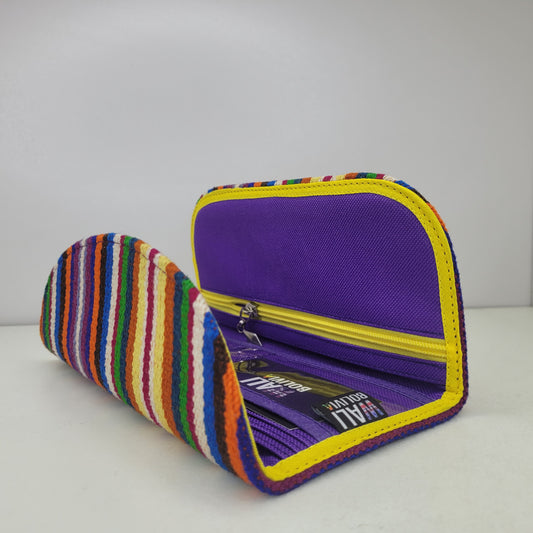 Billetera Chequera (lila fiesta)