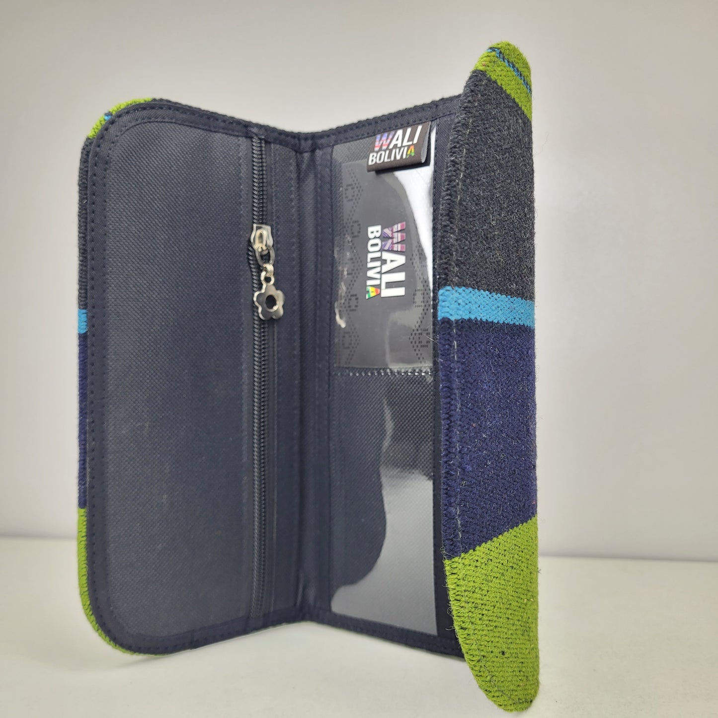 Billetera Chequera (azul y verde)
