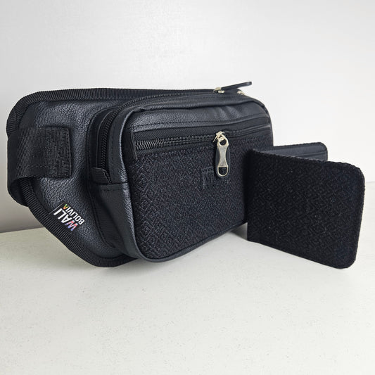 Combo riñonera y billetera doble