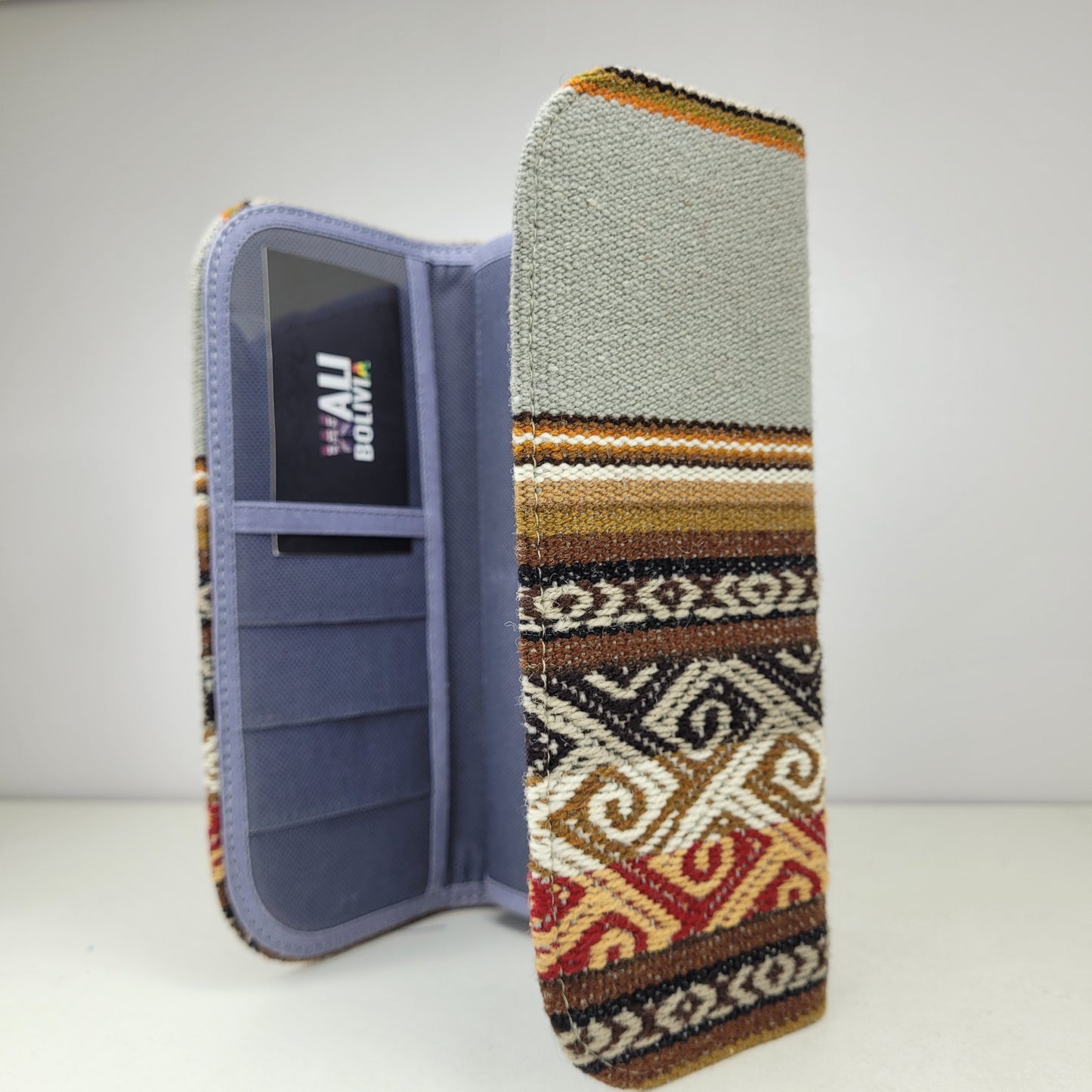 Billetera Porta Celular (Plomo)