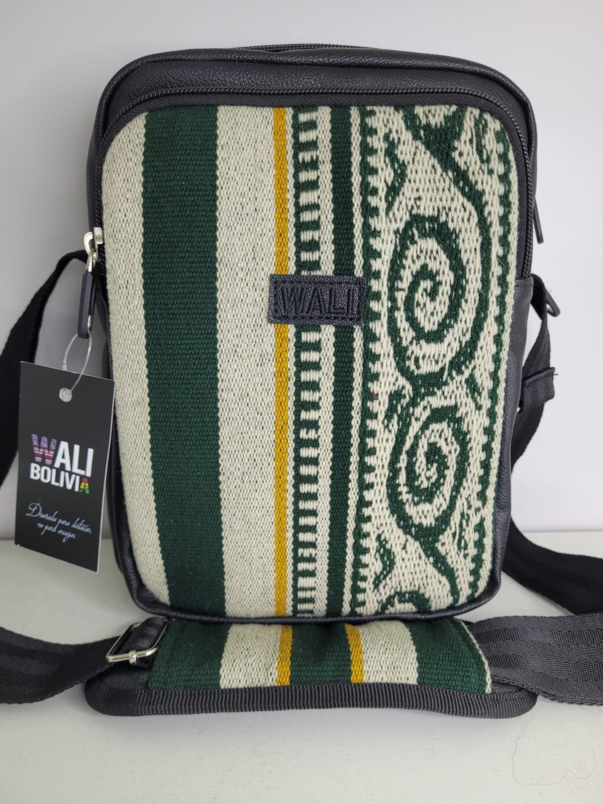 Morral Grande (verde con diseño)