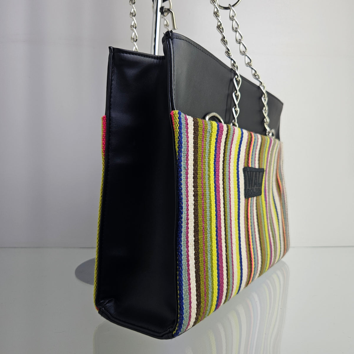Cartera con cadena (verde fiesta)