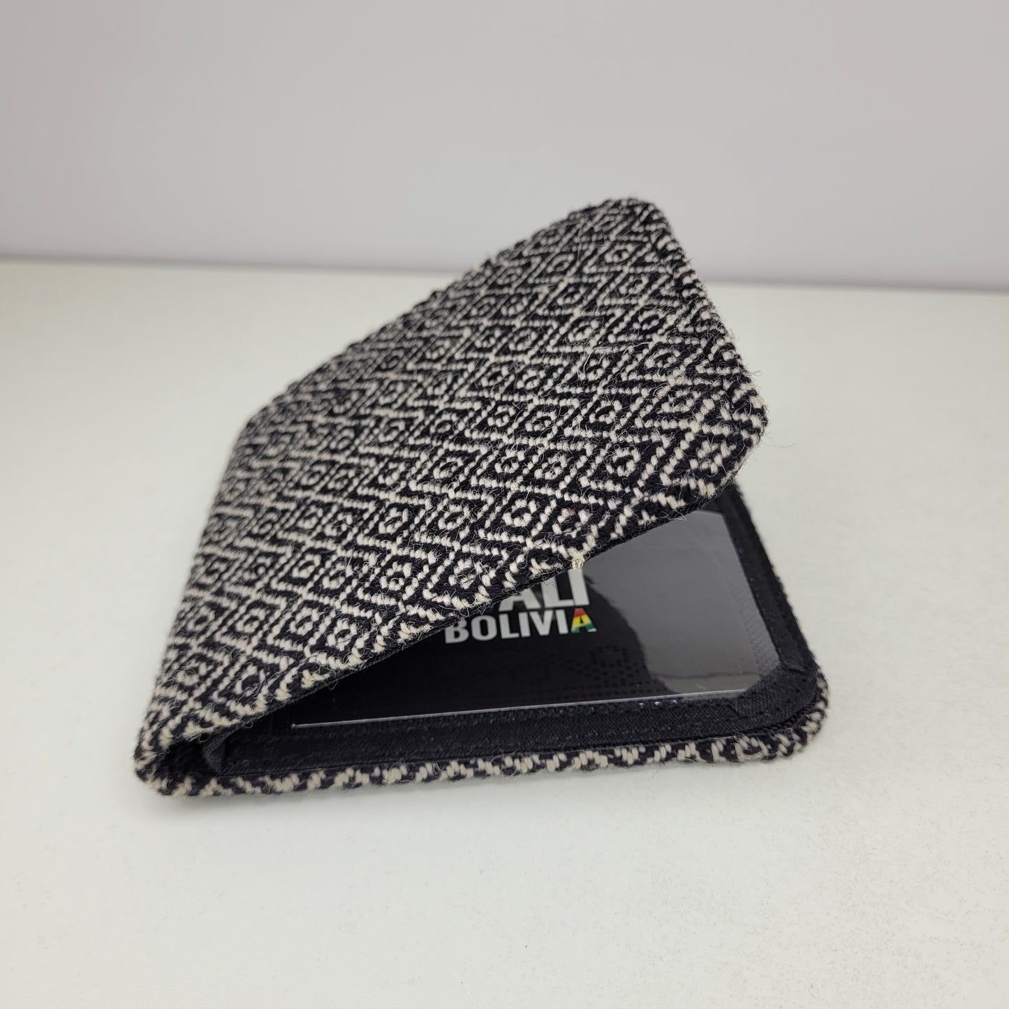 Billetera perdiz Blanco y negro (Varon Doble)