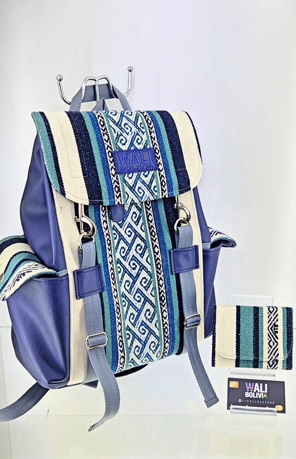 Combo Mochila y billetera mini (jade)