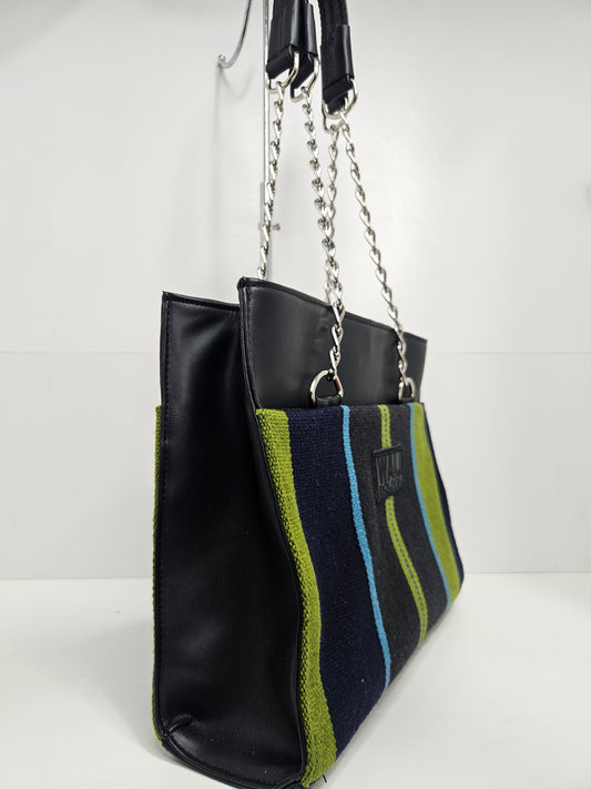 Cartera con cadena (azul verde)