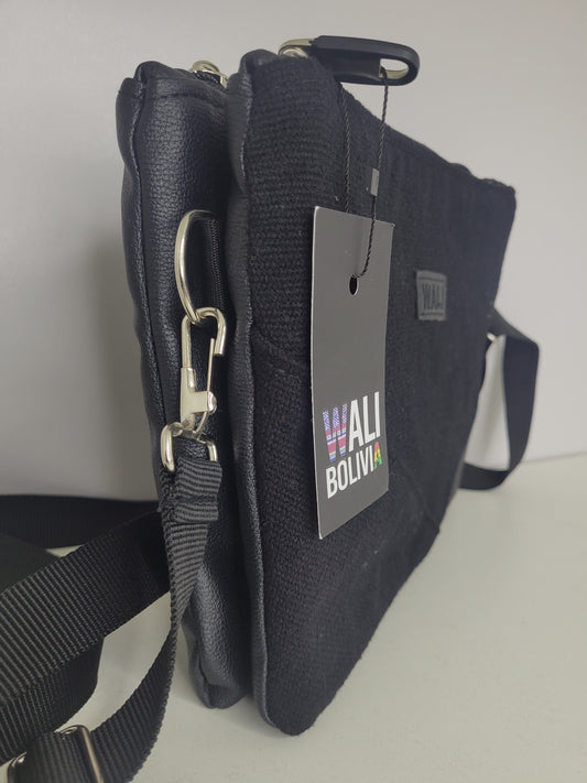 Cartera donde cierre (negro)