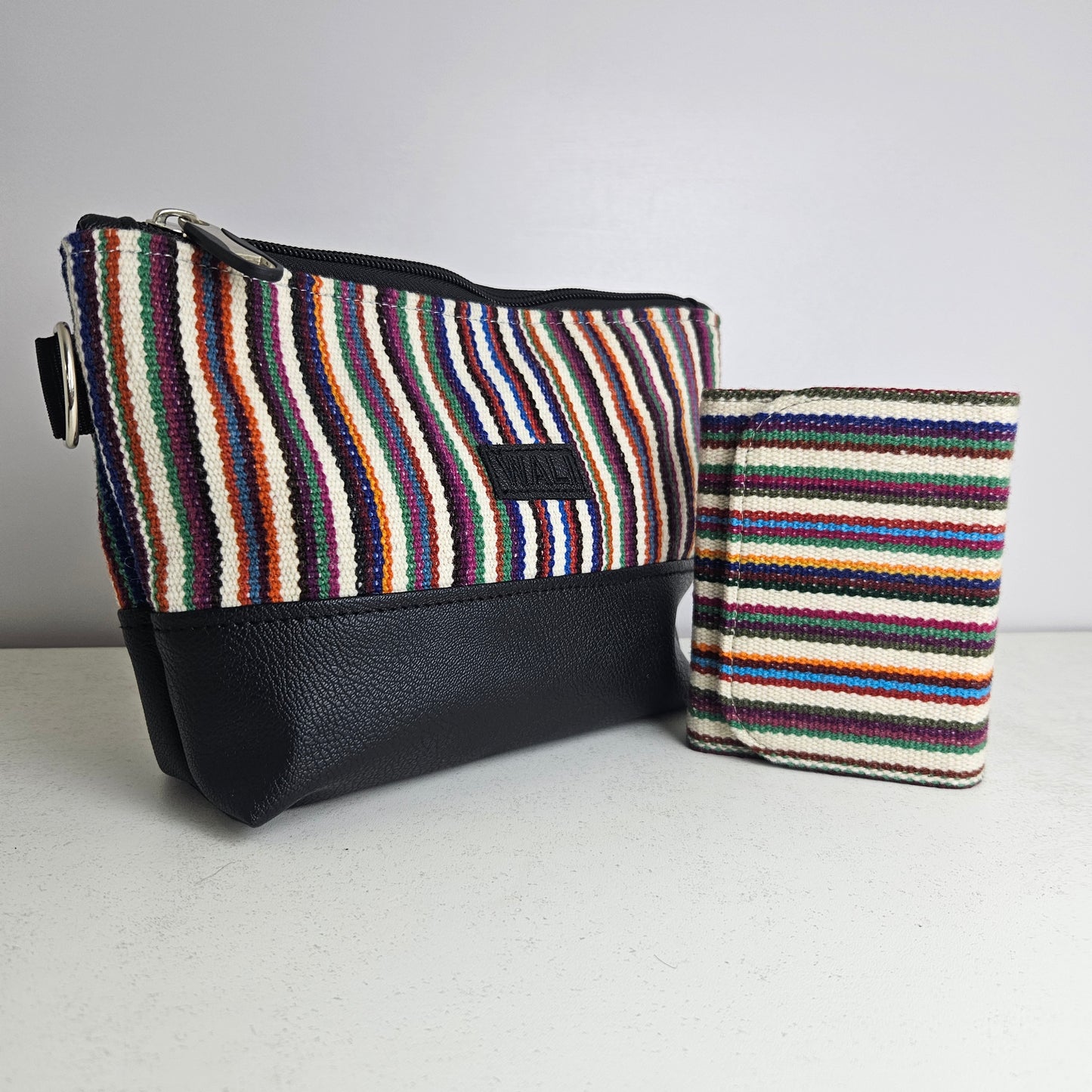 Combo cartera y billetera mini (multicolor)