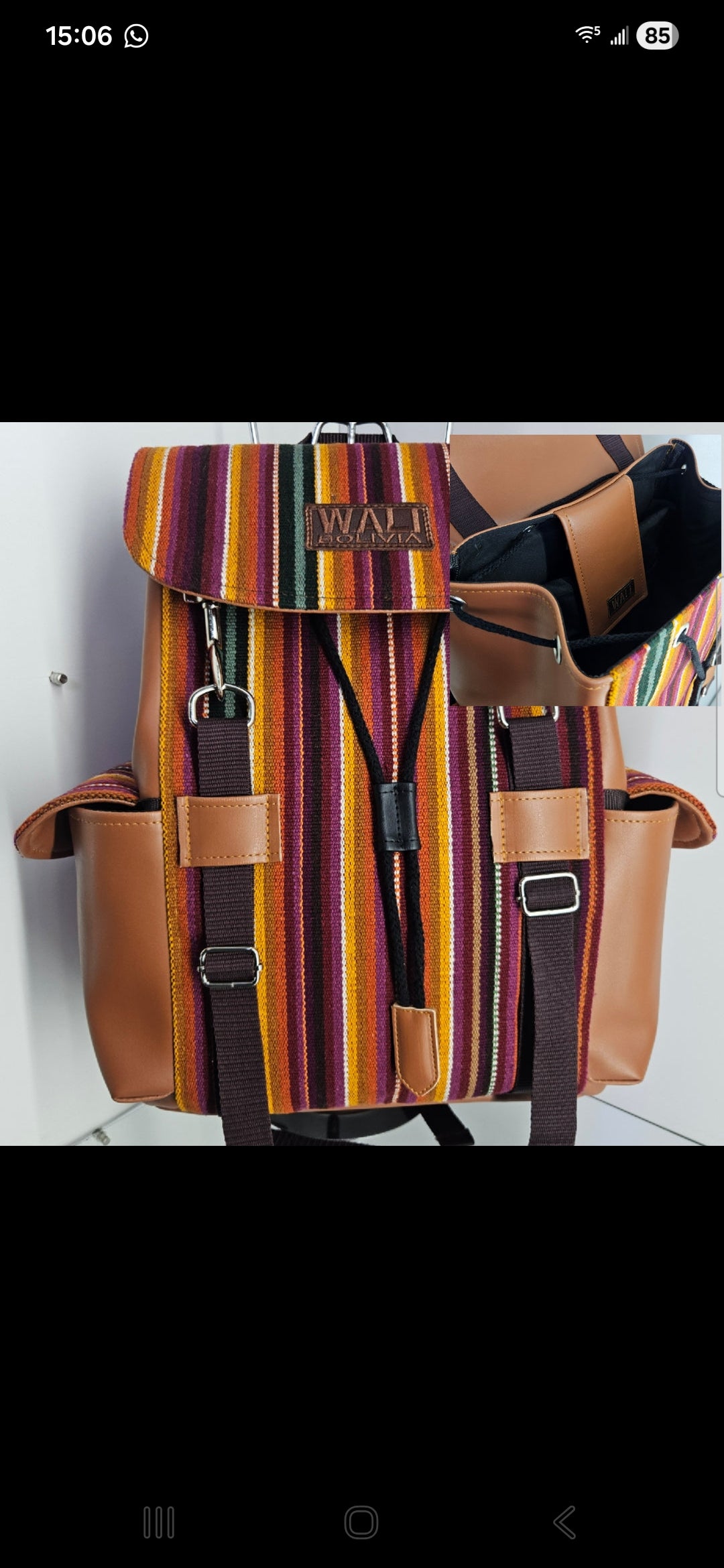 Mochila cuero