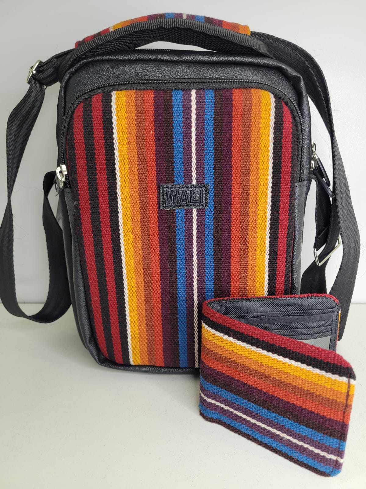 Combo morral con billetera