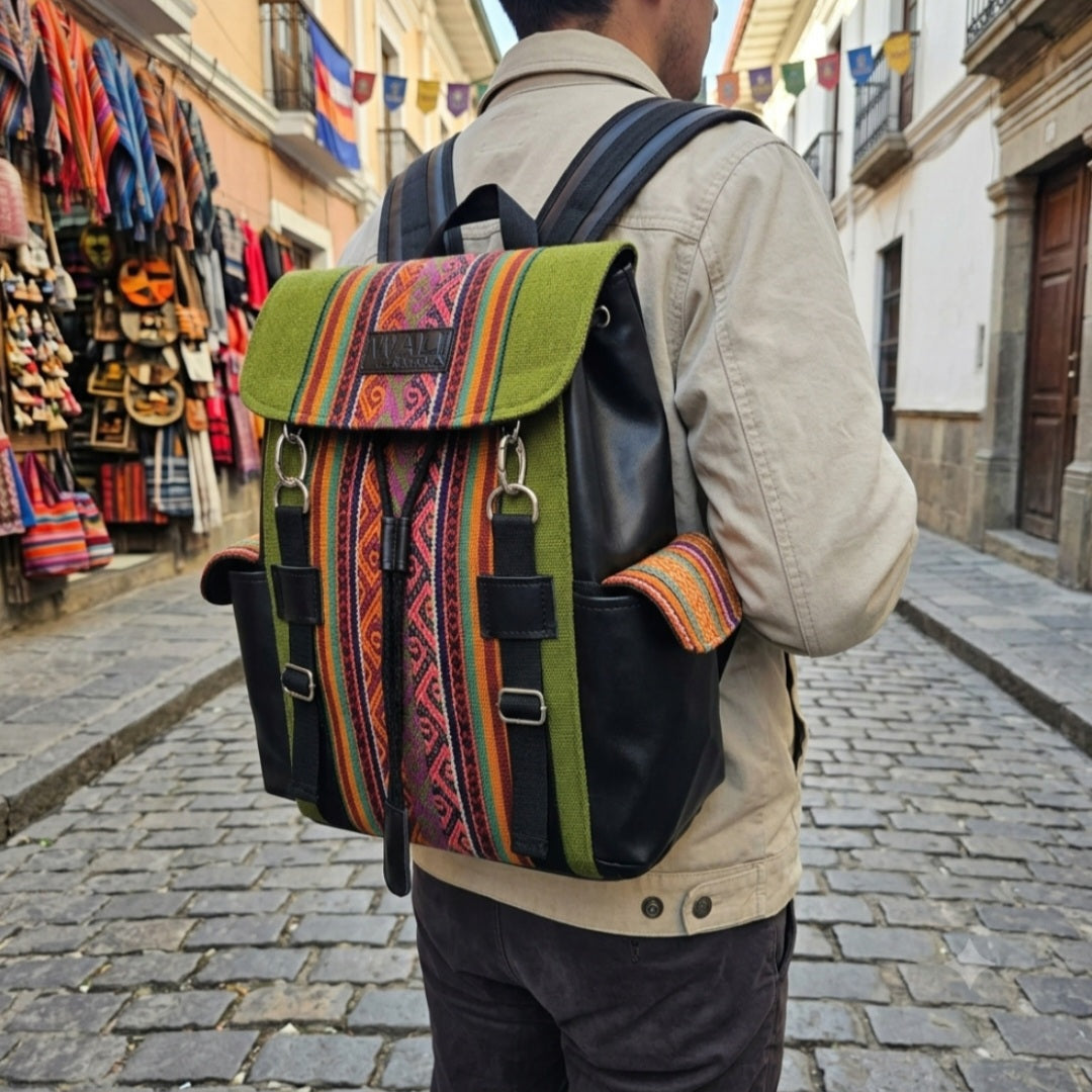 MOCHILA WALI CUERO