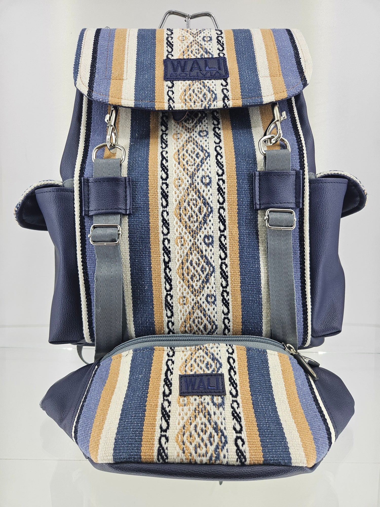 Combo Mochila y Riñonera de Aguayo