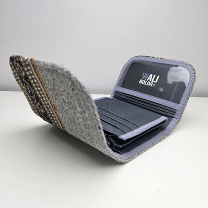 Billetera mini (plomo jaspeado)