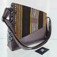 Cartera cuero aguayo (chocolate )