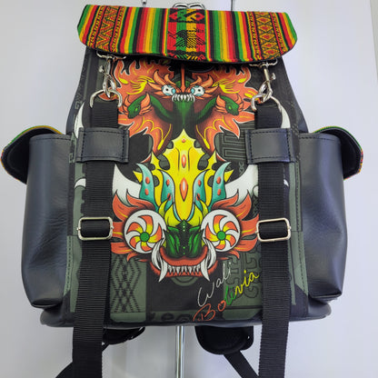 Combo Mochila y riñonera (diablada)