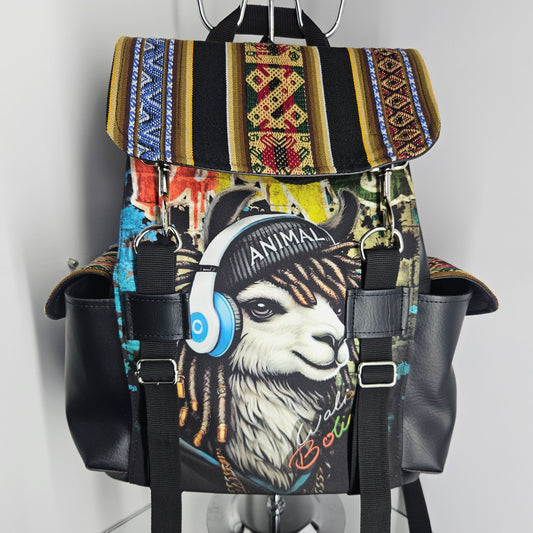 Mochila urbana (Llama con Rastas)