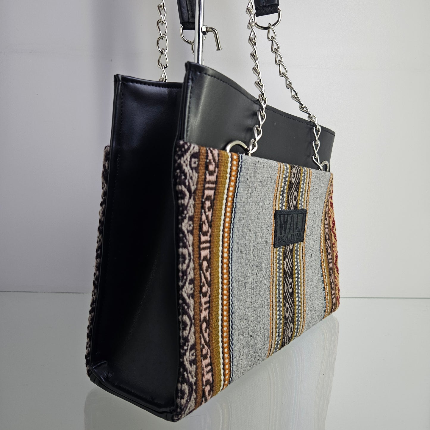 Cartera con cadena (plomo con diseño)