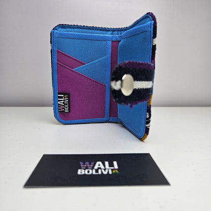 Billetera con broche (uva francesa)