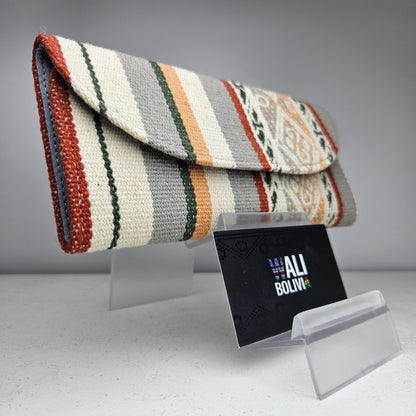 Billetera chequera (ceniza diseño bajo)
