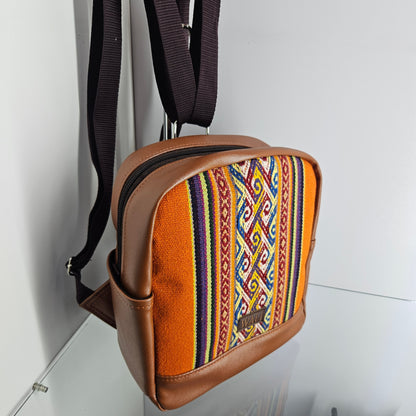 Mochila mini para dama (naranjoso)