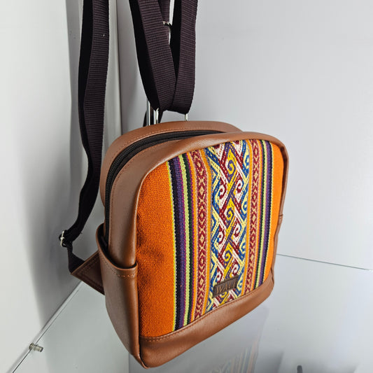 Mochila mini para dama (naranjoso)